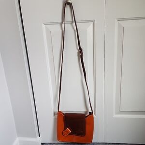 Italian Leather Crossbody Purse And Coin Purse